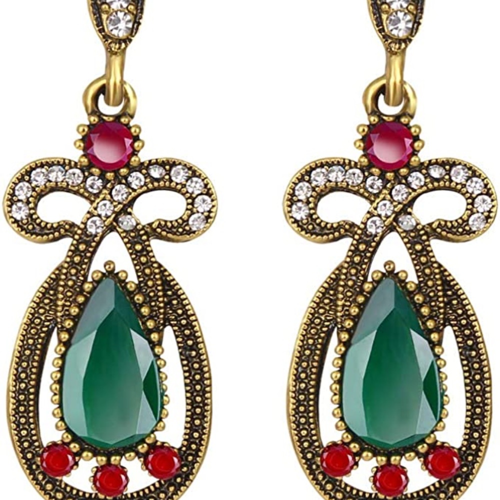 Vintage set- 1920s Headband and Earrings